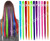 Цветные пряди 55см, канекалон на заколках, трессы, яркие локоны для детей и взрослых - Фото №1