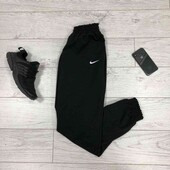 Спортивные штаны трикотаж черные Nike (Найк) (5525)