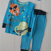Трикотажная пижама на 1- 1.5 года для мальчика Matalan