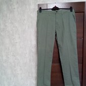 Фирменные новые мужские коттоновые брюки р.34-29 на пот-44-44,5, поб-54