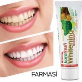 Отбеливающая зубная паста EuroFresh Whitening от Farmasi ! 112 гр ! Большой объем