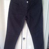 Чёрные плотные джинсы, штаны, размер 40-42евро.