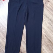 Класичні брюки темно-синього кольору 52-54р.