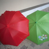 Зонт полуавтомат детский. В лоте зеленый