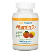 Жевательный витамин D3, без желатина и глютена, со вкусом фруктов и ягод, 25 мкг (1000 МЕ), 90 шт