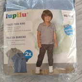 Набор ярких футболочек поло от Lupilu, р 98-104 в лоте 2 штуки