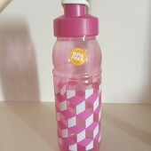 Розовая бутылка для воды, объем 688мл.