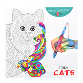 Розмальовка-антистрес "I like cats" Santi 24 стор