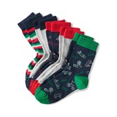 ⚙ Лот 5 пар ⚙ Для хлопчика-якісні шкарпетки з органічної бавовни, Tchibo (Німеччина), р .: 27-30