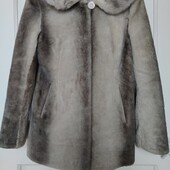 Натуральная теплая шуба мутон+норка
