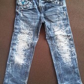 Новые джинсы варенки kiki&koko,унисекс. 98 см. на 2-3 года.