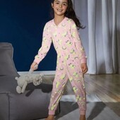 Пижама спальный комбинезон светится в темноте для девочки на 2-4 года ромпер слип піжама сліп