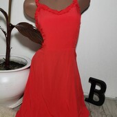 Суперское красное платье сарафан. Вискоза 100%.Размер S-М.