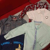 Рубашки на мальчика одним лотом.