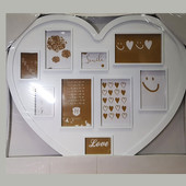 Фоторамка, рамка для фото, мультирамка Henzo Heart Gallery " Сердце" на 9 фото