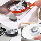 Щётка для мытья посуды с дозатором