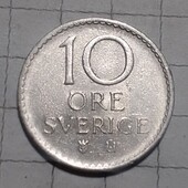 Монета Швеції 10 ере 1970