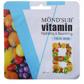Тканевая маска для лица Mond'Sub Vitamin B3 увлажняющая и питательная, 25 мл