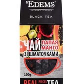 Чай чорний крупнолистовий зі шматочками тропічних плодів ароматизований Tropic Edems до/в 100г