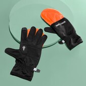 ♕ Сенсорні рукавички для бігу 2 в 1 DryActive Plus, світловідбиваючі, Tchibo(Німеччина) 7.5 унісекс