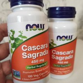 Крушина (Cascara Sagrada), 450 мг, 100 штук, Now Foods