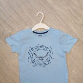 Стоп!! Фірменна зручна красива стильна натуральна футболка від lupilu