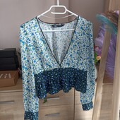 Ніжна шовковиста блуза Zara розмір М