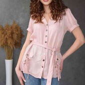 Блуза жіноча пудрового кольору. Р. L (46)