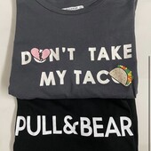 Нова футболка Pull&Bear в лоті сіра❤️