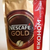 Nescafe кава Голд розчинний 400 грам в м'якій упаковці