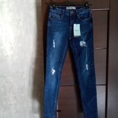 Брендовые новые коттоновые джинсы стрейч скинни р.10.
