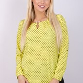 Женская блуза в лимоном цвете, размер на выбор
