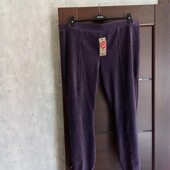 Брендовые новые коттоновые брюки-лосины в рубчик р.18-20.