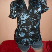 Блузка летняя, 42 размер, индивидуальный пошив, впереди на пуговичках, рубашка