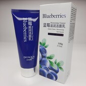 Очищающее молочко-пенка для умывания с экстрактом черники Bioaqua Blueberry Cleanser. новое