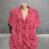 Симпатичный женский пиджачок на подкладке с коротким рукавом, р.2XL/3XL