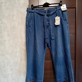 Брендовые новые коттоновые укороченные джинсы р.18.