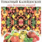 Томатний калейдоскоп. 200 насінин!!! Суміш високорослих томатів різних кольорів та термінів дозріван