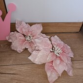 Декоративна рожева квітка на призерці 21 см