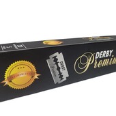 Двусторонние сменные лезвия для безопасной бритвы Derby Premium Double 100 штук ( Турция