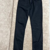 Теплі чорні джинси на флісі, розмір 30. Стан відмінний.