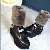 Зимние ботиночки из натуральных материалов
