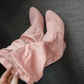 Essex Glam , 40p текстильні рожеві чобітки гармошки