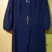 Красива брендова темно-синя сукня 46-48р.