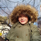 Зимняя куртка паркана мальчика 140/152