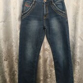 Зимние джинсы(на флисе) на мальчика рост 146/152,см.замеры