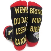 Забавные носки с резиновым принтом "bring mir bier wenn du das lesen kannst" Германия 36-41