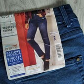 Esmara брендовые новые джинсы скинни цвет индиго размер М евро 40