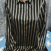 Атласное платье-рубашка на женщину XL,см.замеры