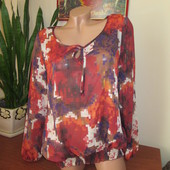 Блуза Wallis з оригінальним принтом Розм М
